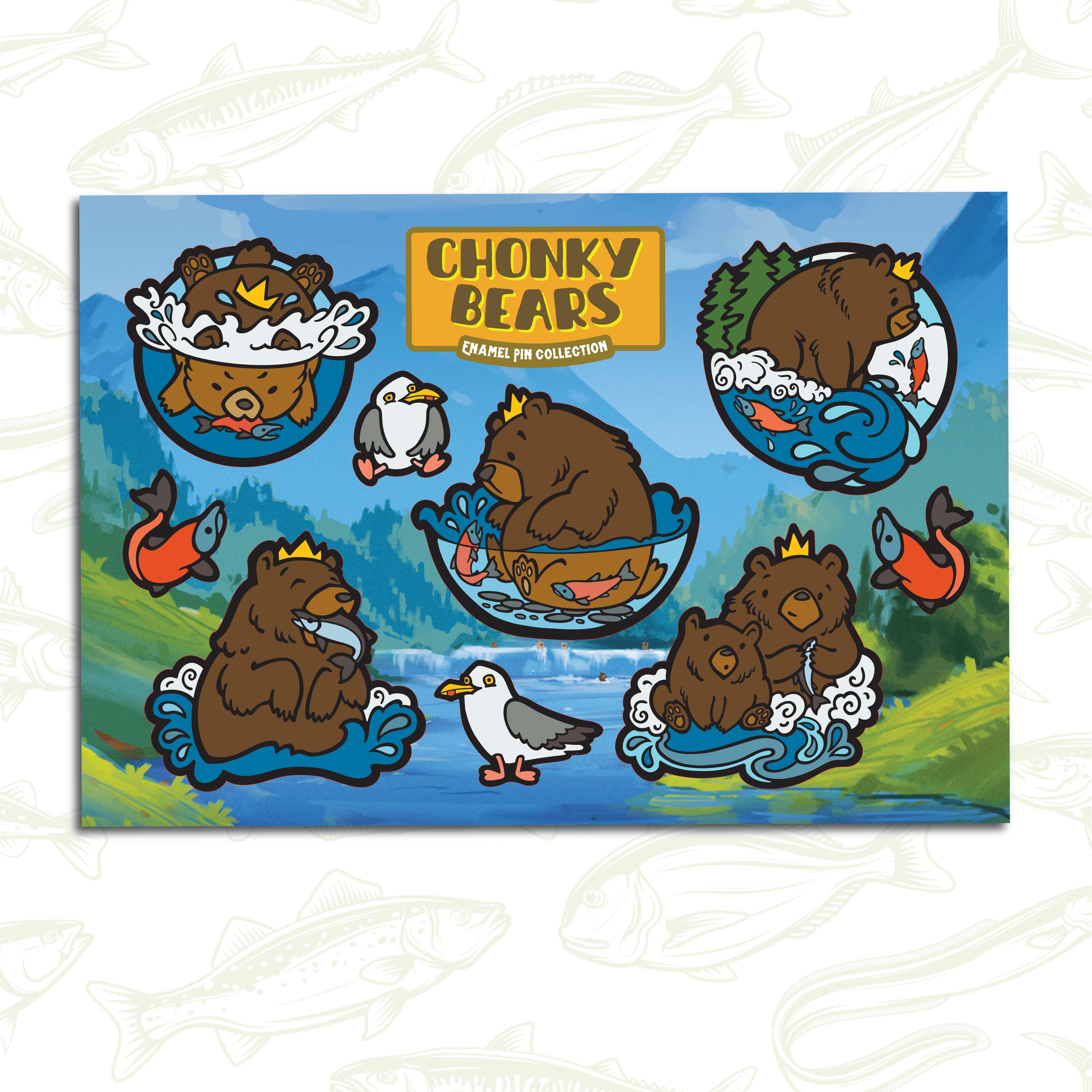 Sticker Sheet | Chonky Bears Collection