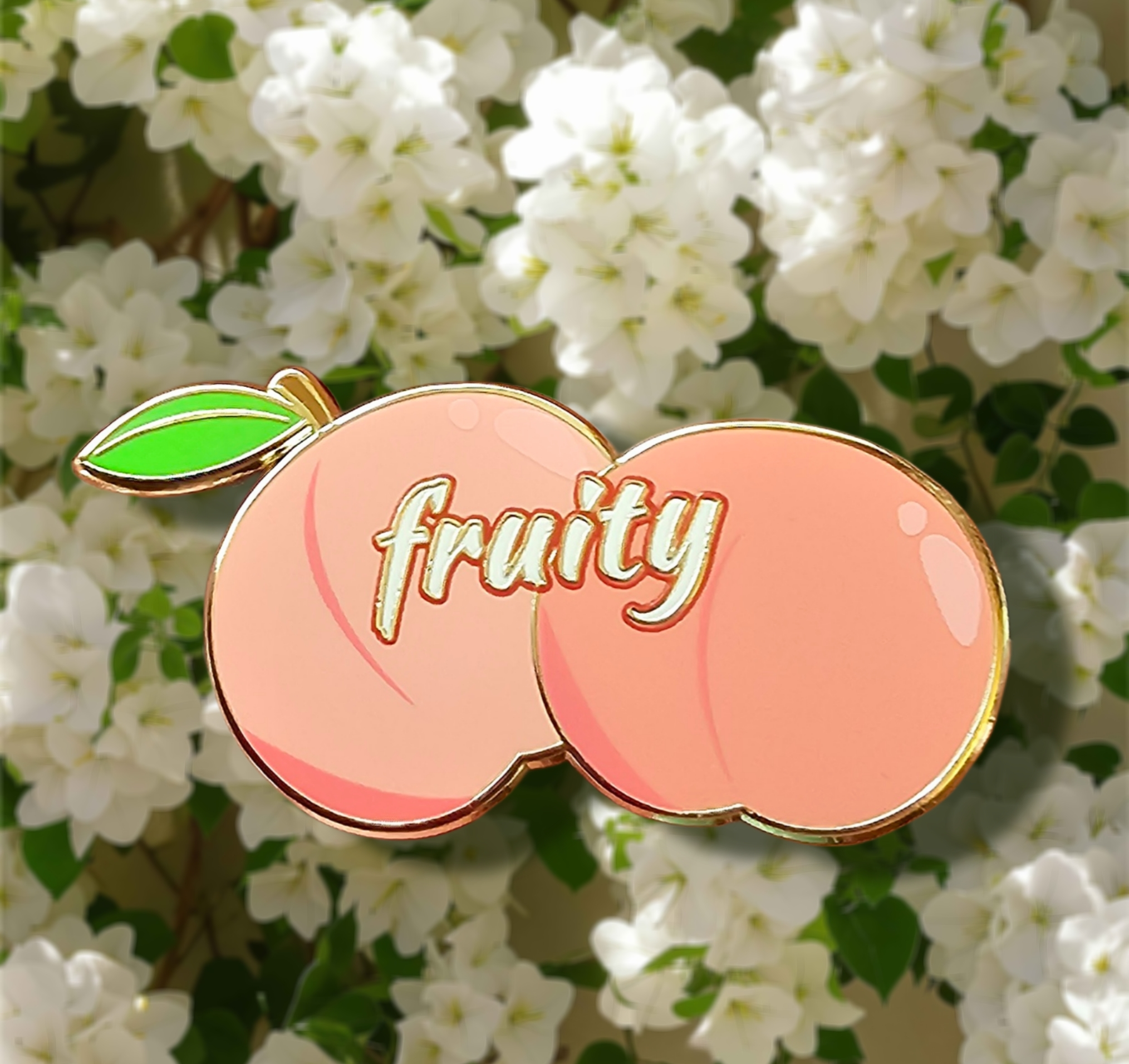 Fruity hard enamel pin