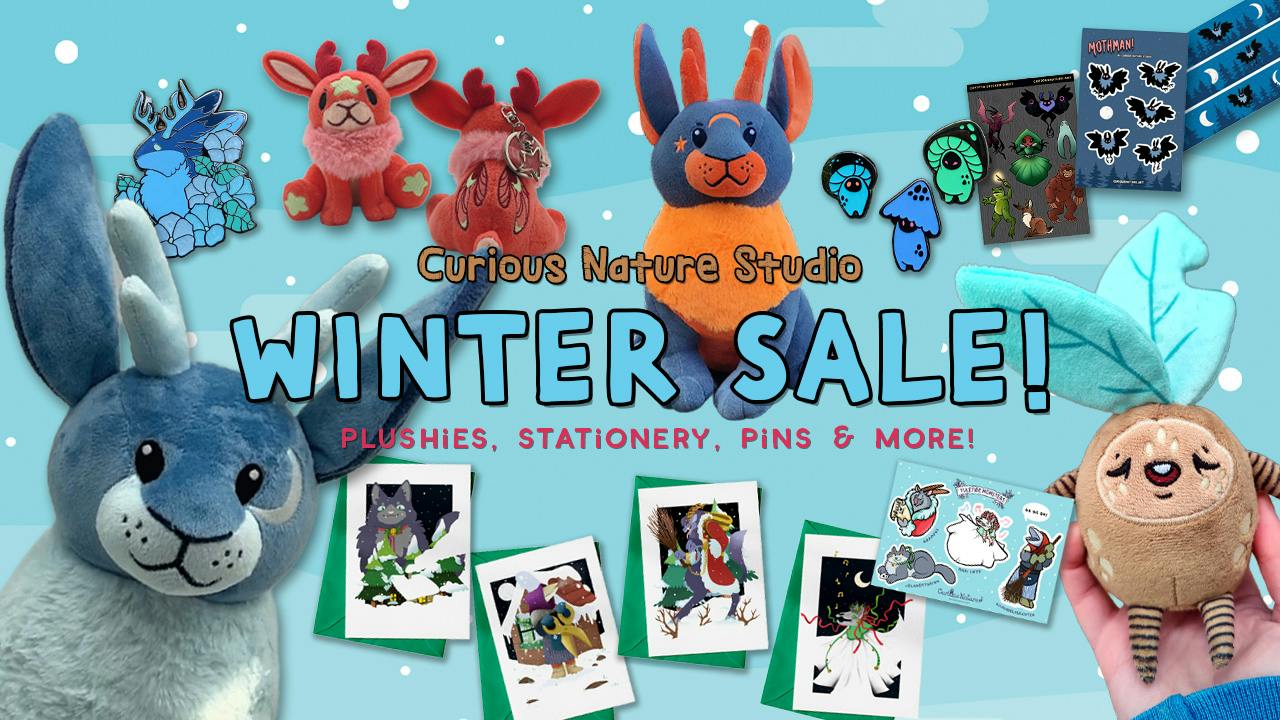Curious Nature Winter Sale: Plushies, Stationery & More!