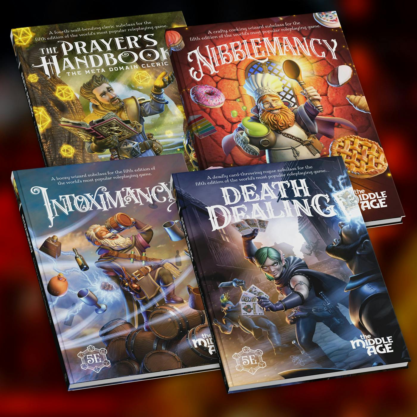 Four Subclass Hardcover Books for 5E