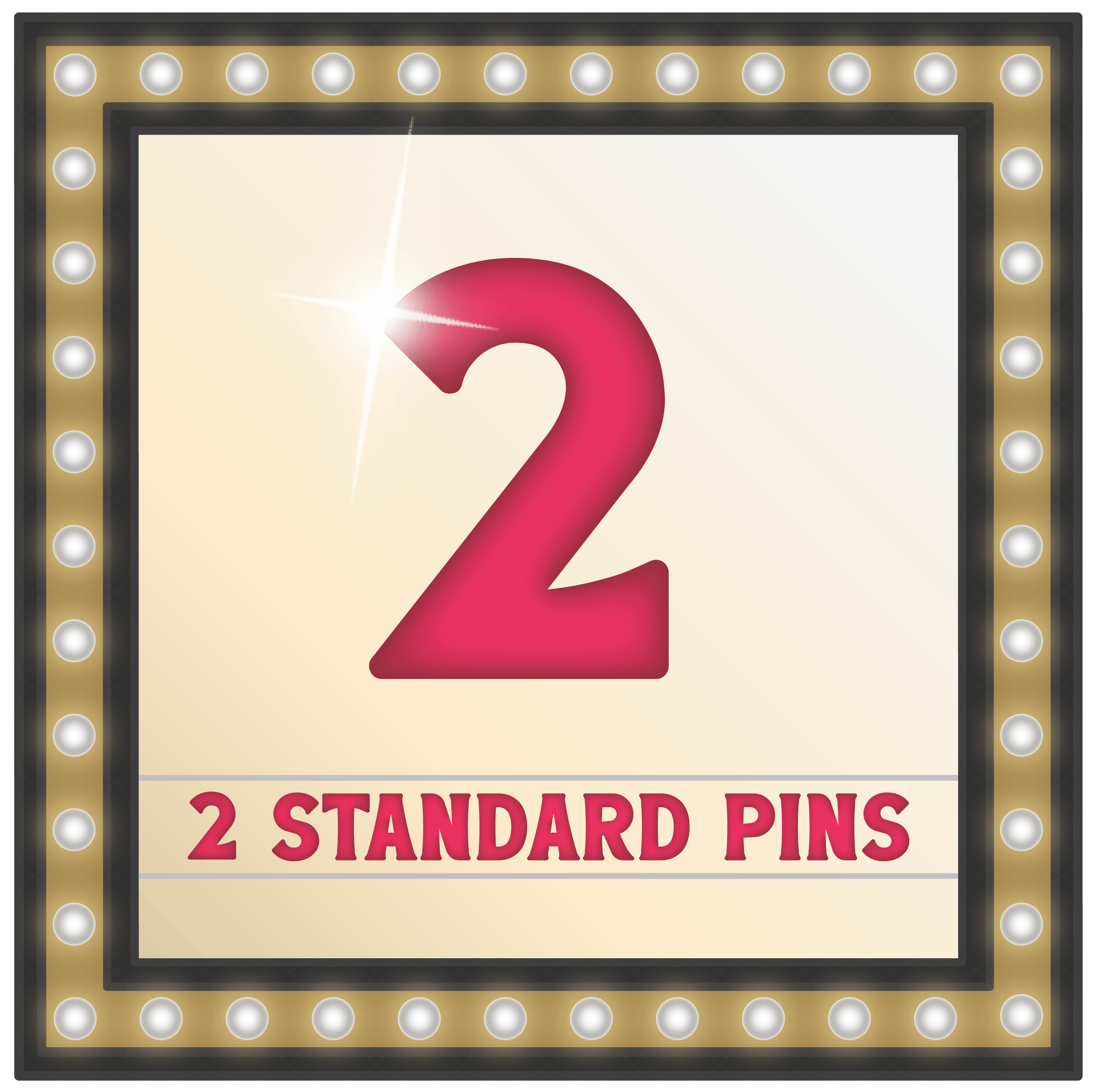 Two Standard Pins
