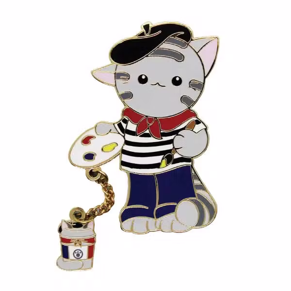 French Roast Purrsona Pin