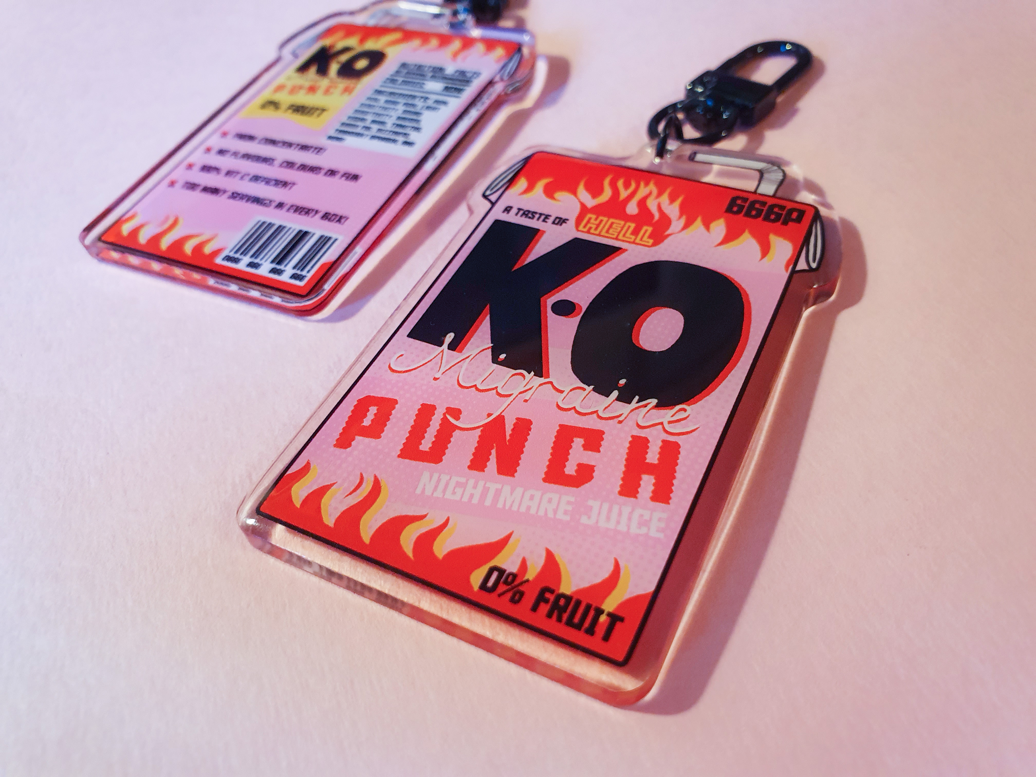 Migraine Punch keychain