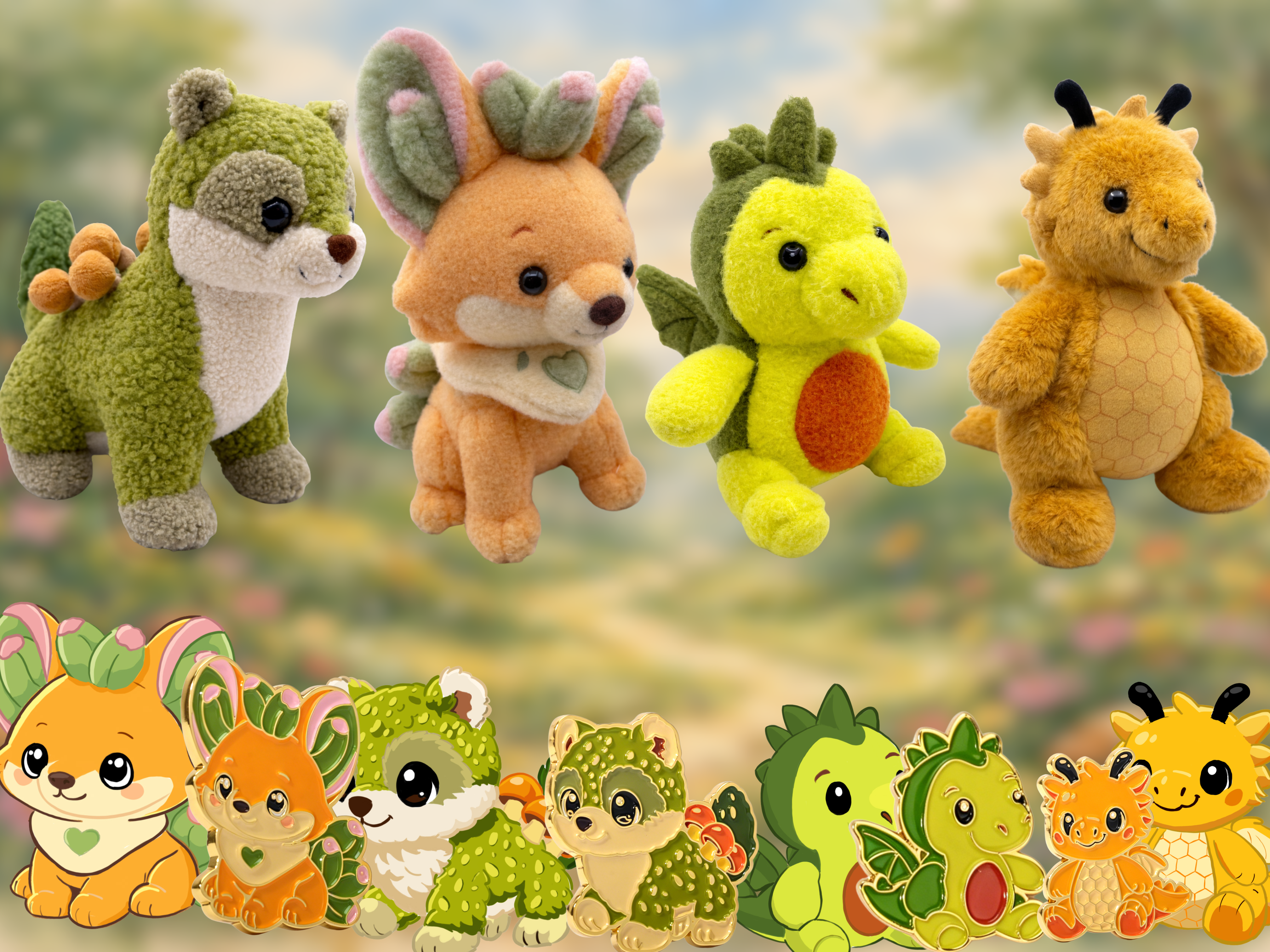 Four Plush Pack