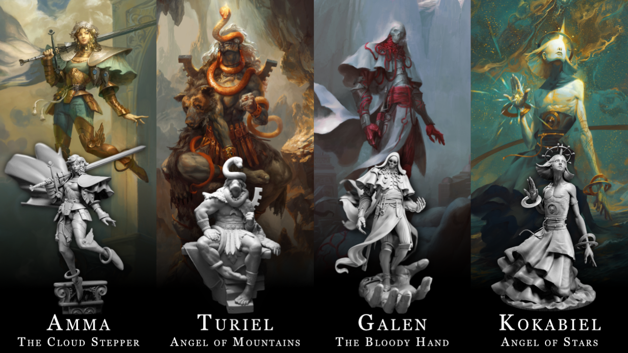 Denizens of Malkuth — 90mm Angelarium Resin Figures