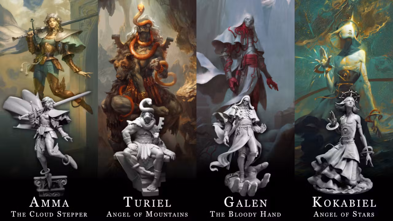 Denizens of Malkuth — 90mm Angelarium Resin Figures
