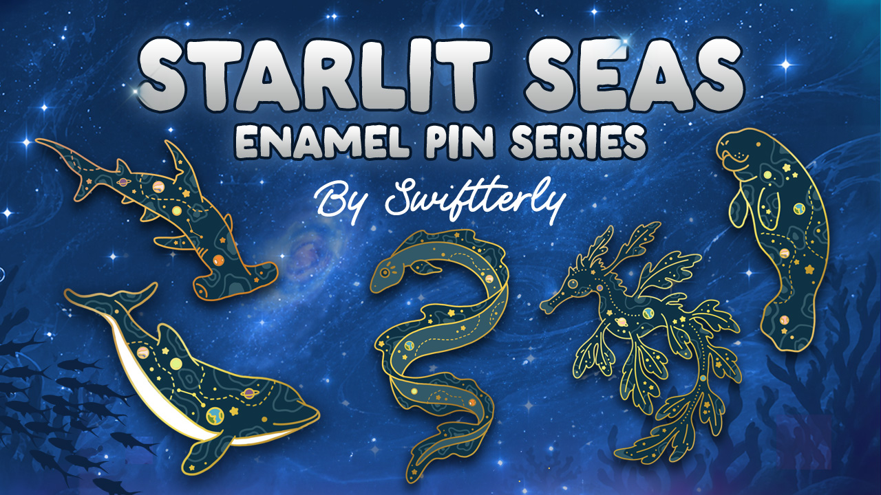Starlit Seas Enamel Pin Series