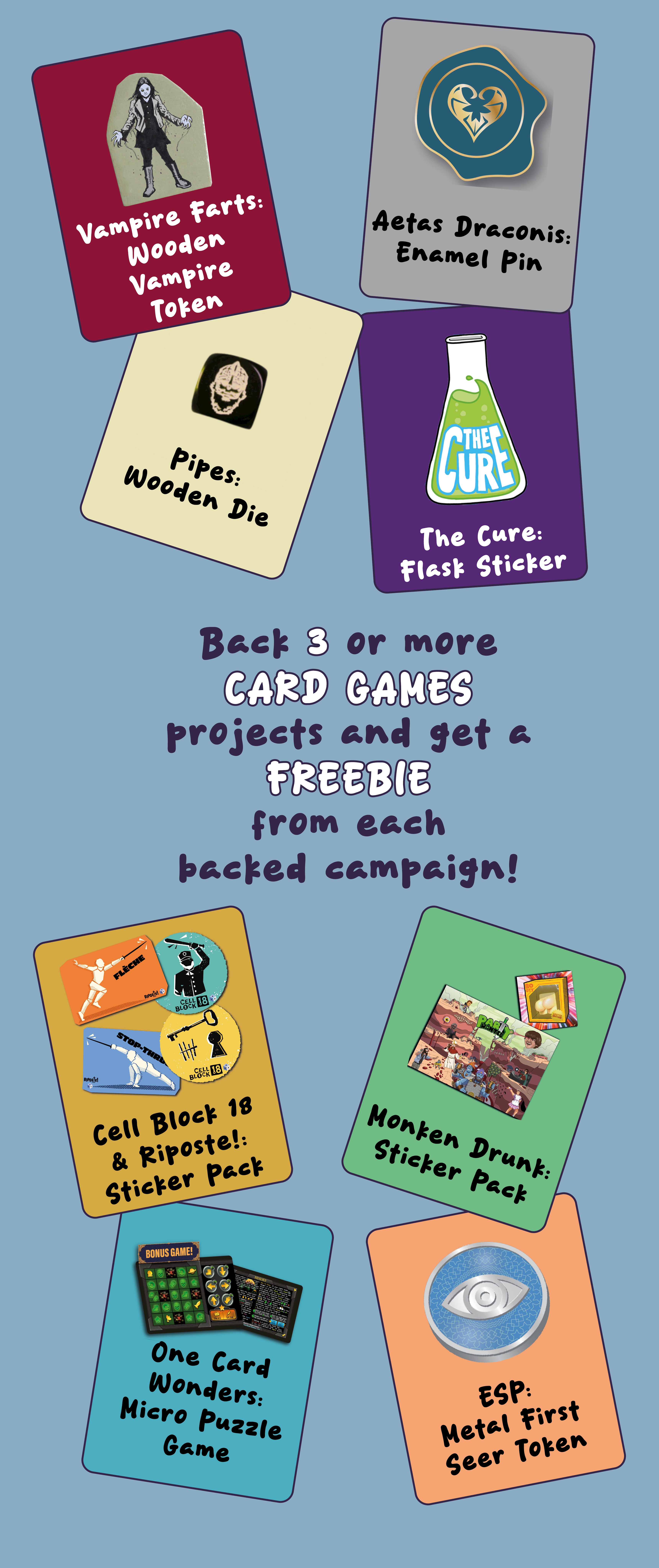 Check out the freebies from our campaigns!