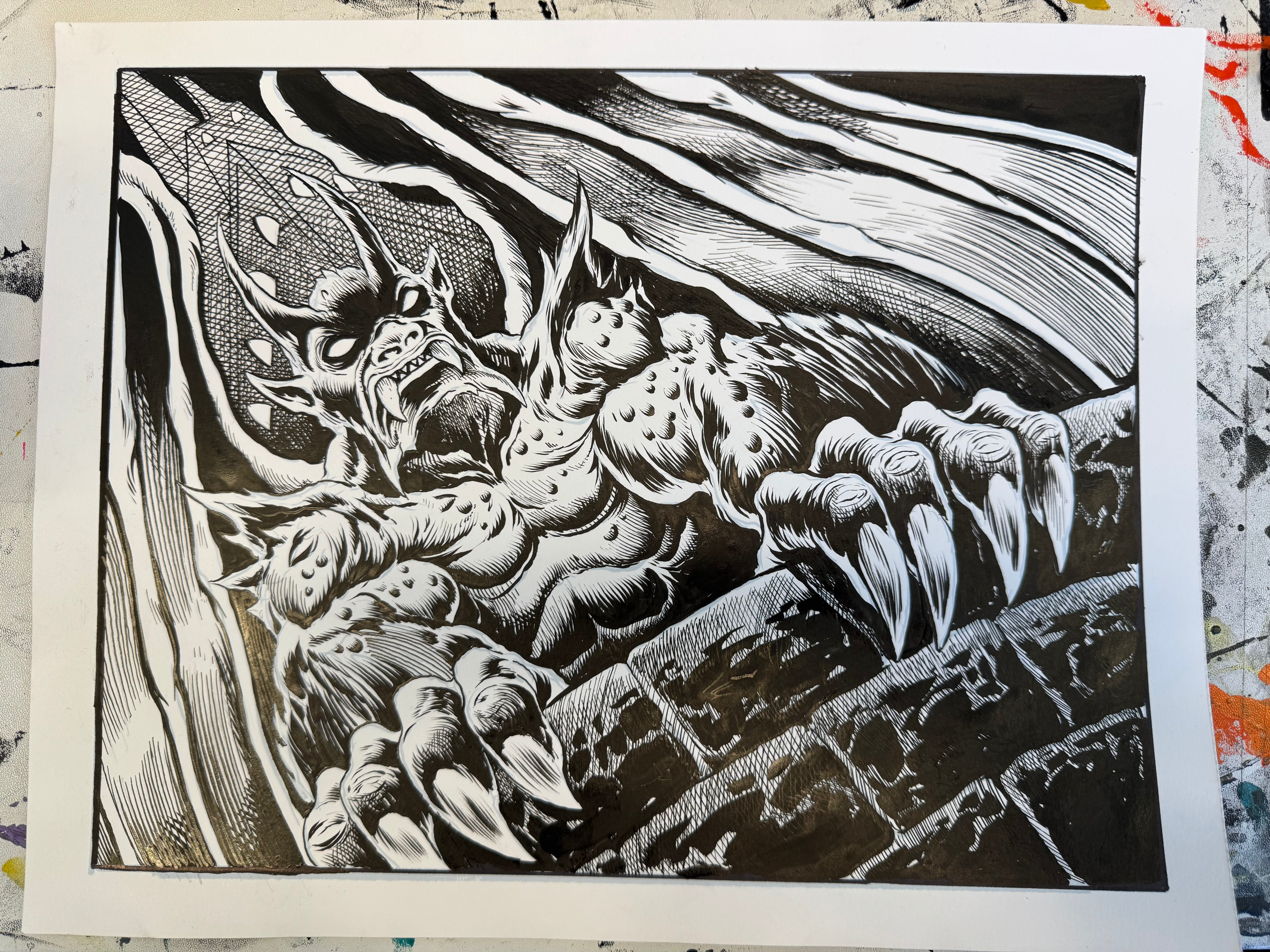 The Pit Fiend, Original Artwork by Skinner