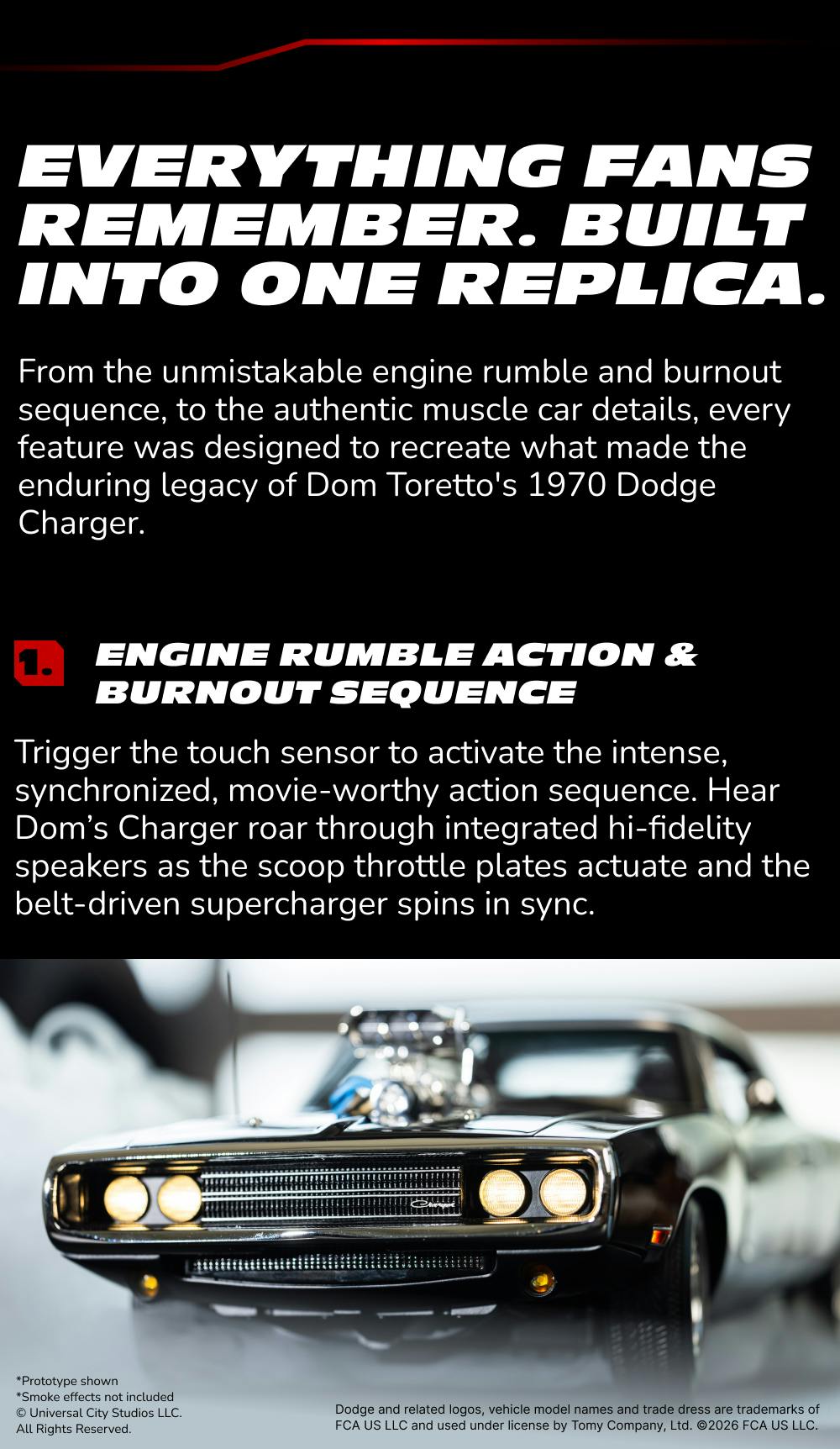 Engine rumble action & burnout sequence