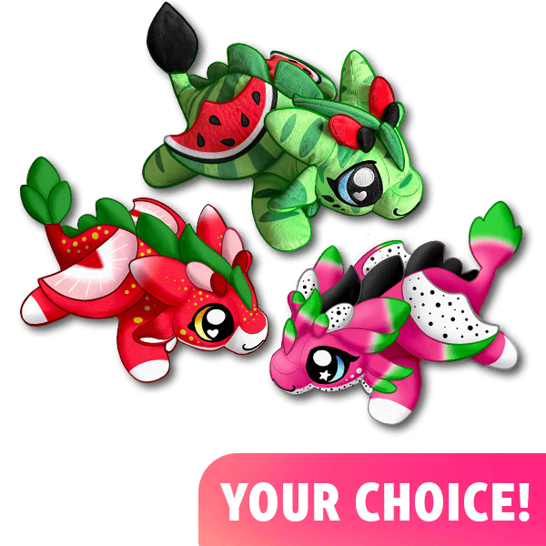 Fruit Dragon Plushie (YOUR CHOICE)