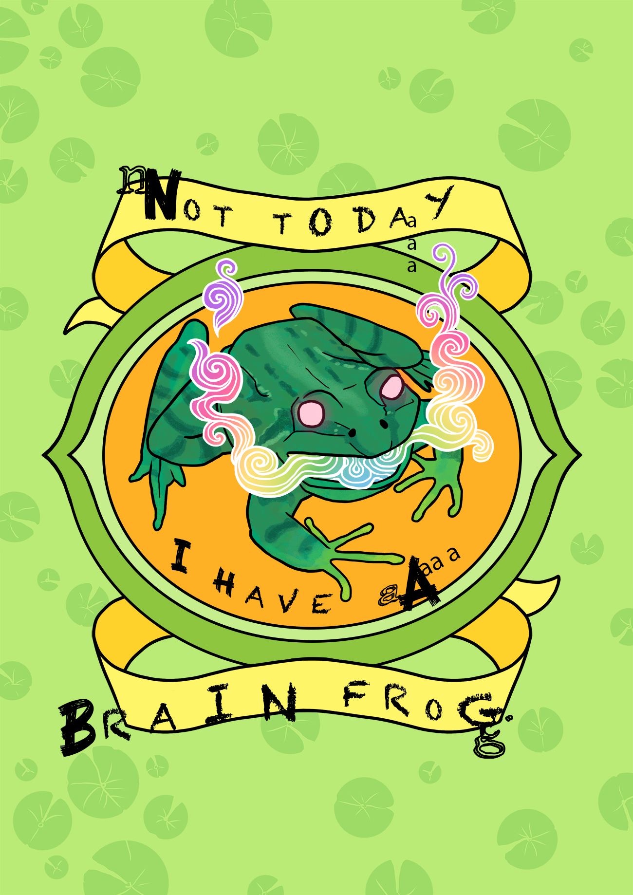 Brain Frog print