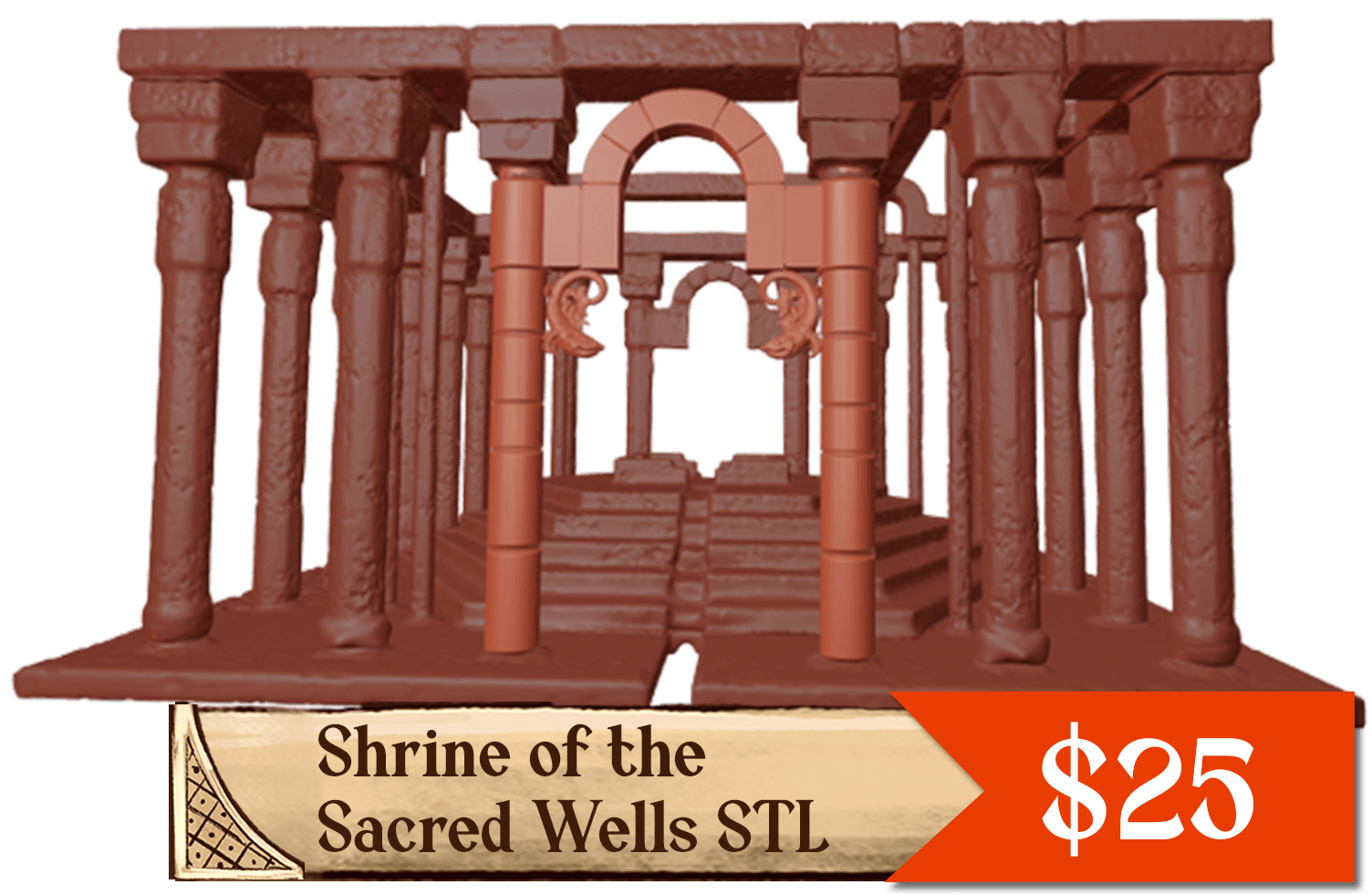 Shrine of the Sacred Wells Figure (STL)
