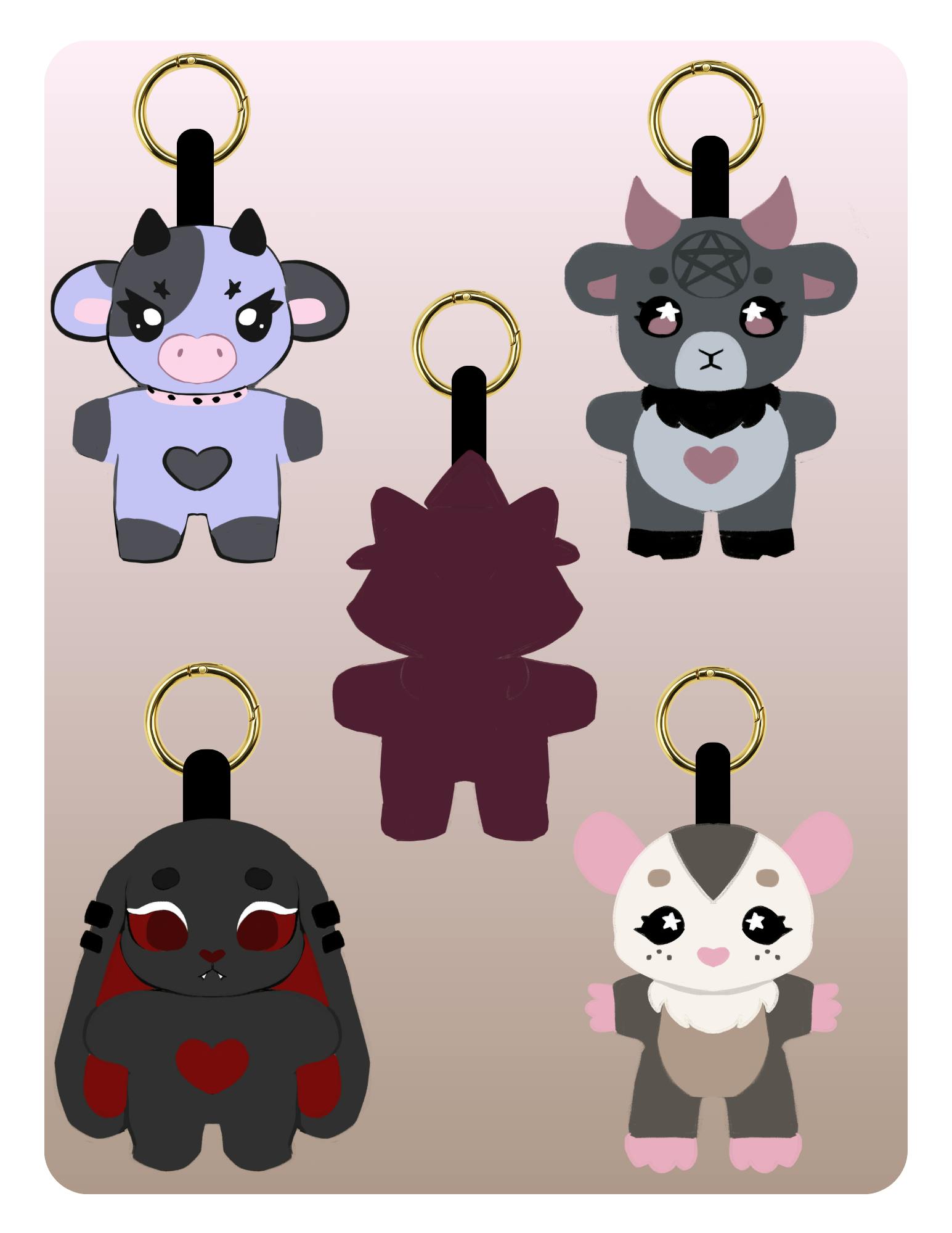 FULL BOX SET Babybell plush keychains
