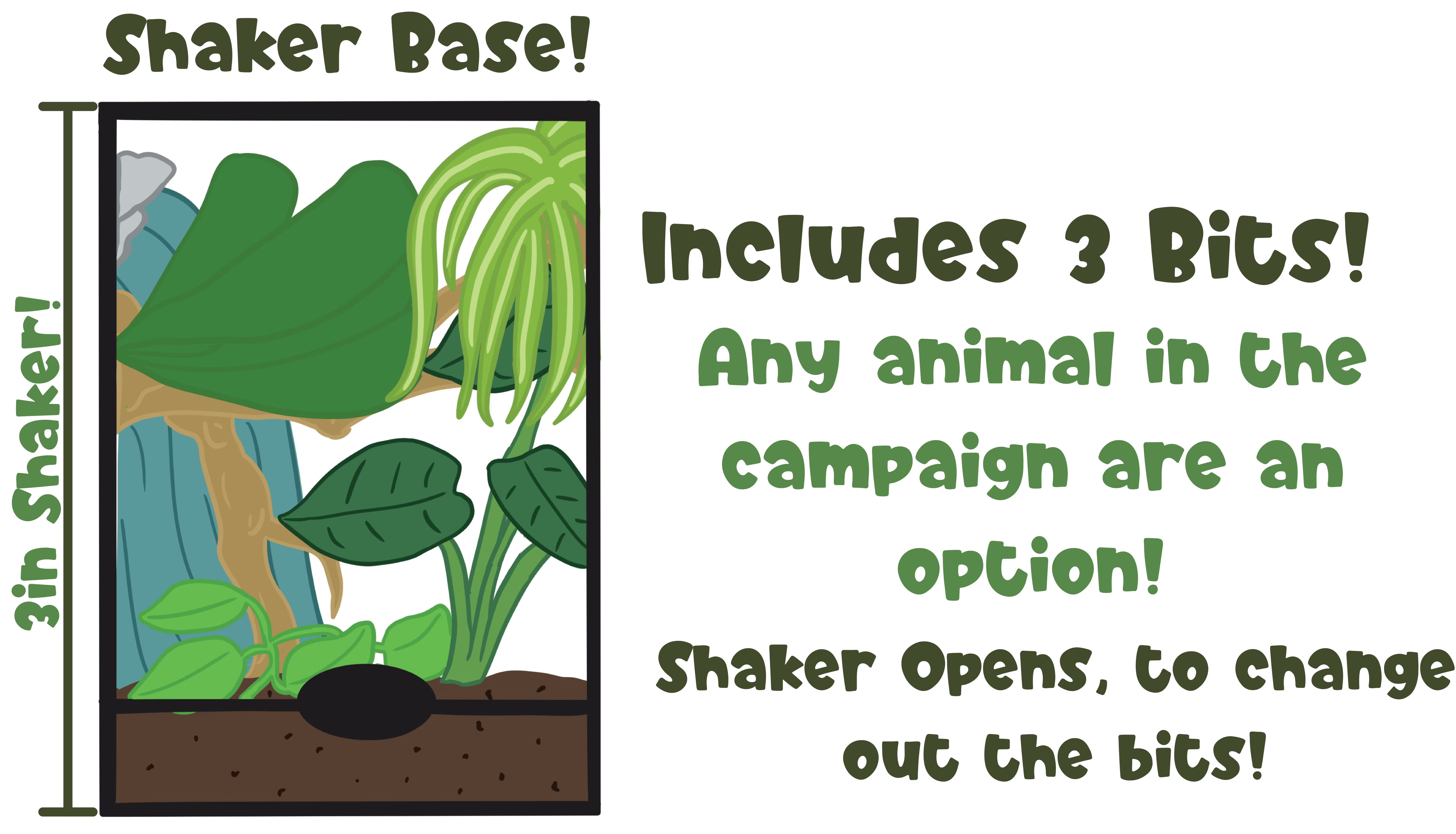 Terrarium Shaker Keychain