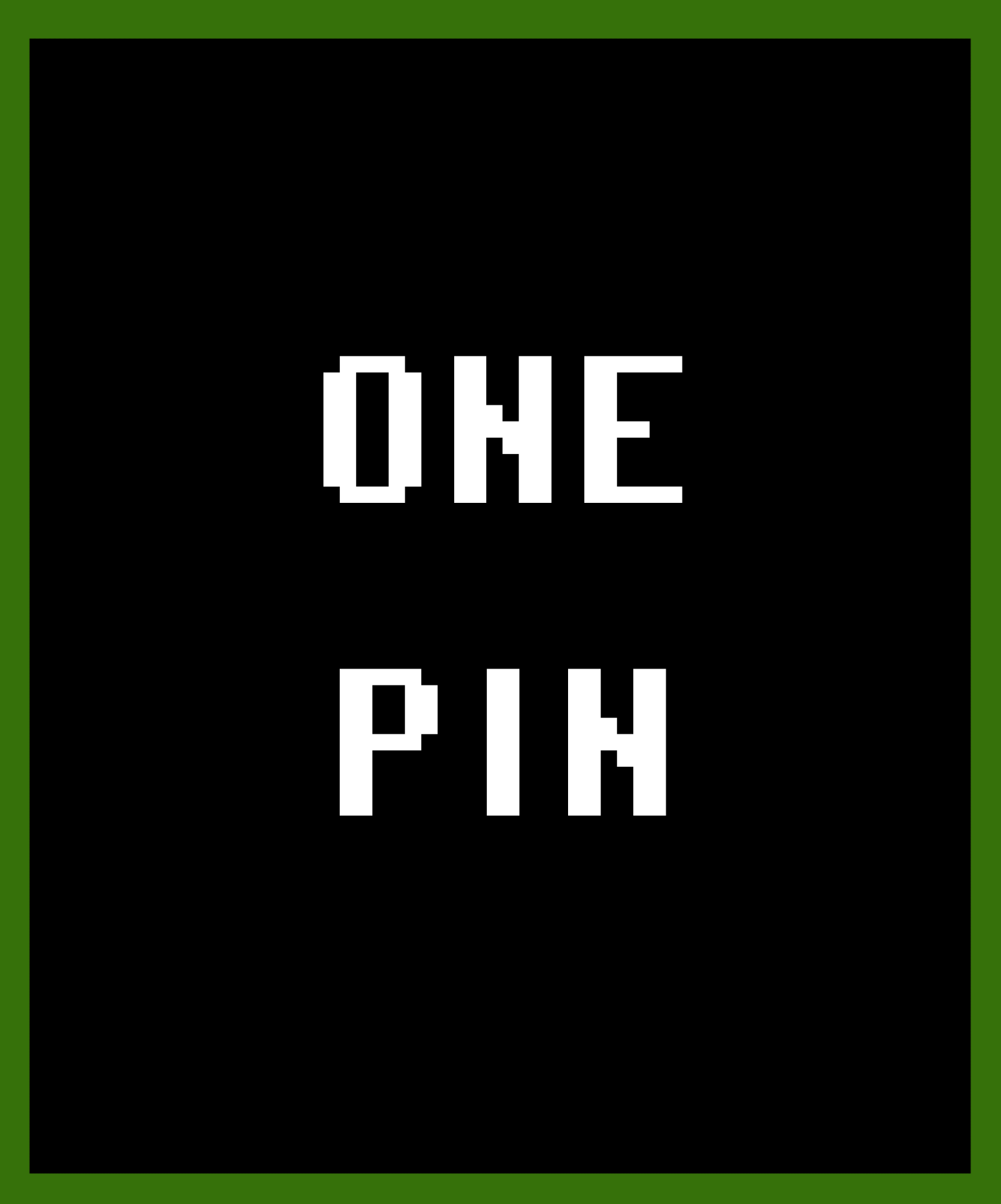 One Pin