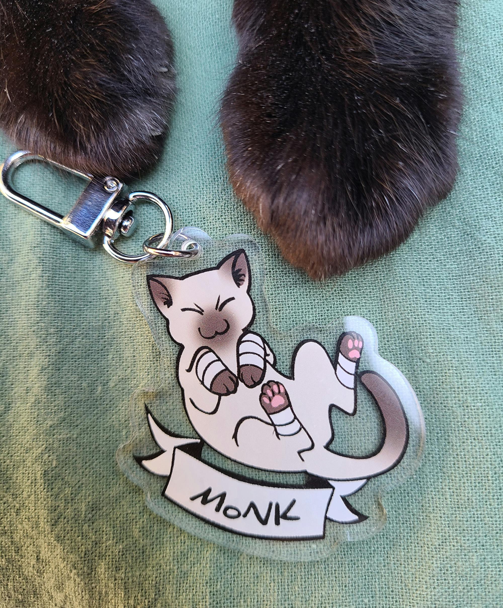 Monk kitty Charm