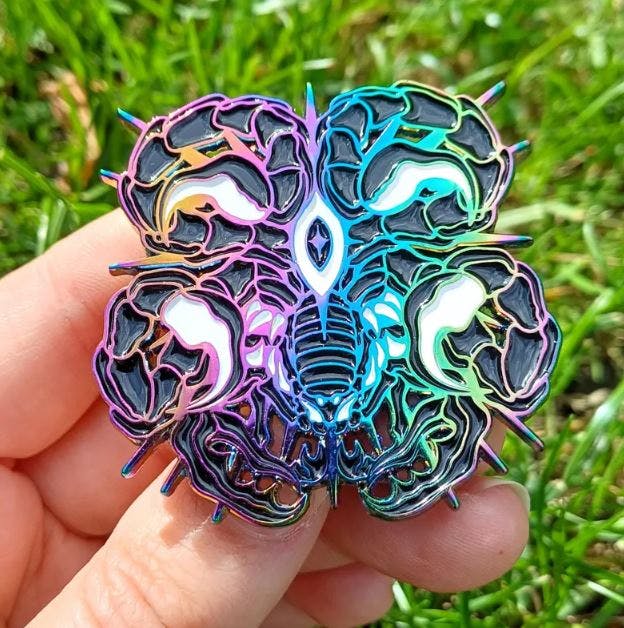 Rainbow Celestial Scorpion Pin