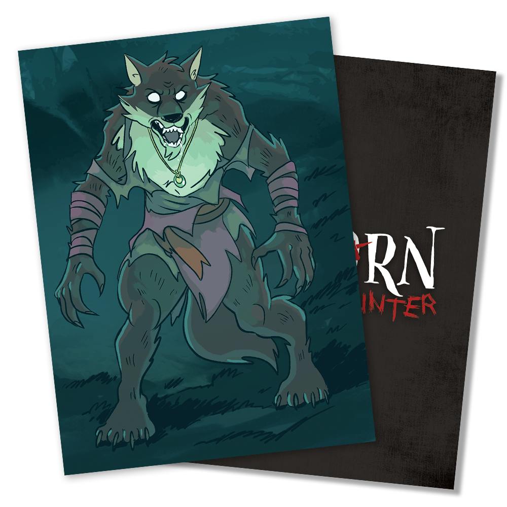 UVH Series: Ellinore Trading Card (Wolf Form)