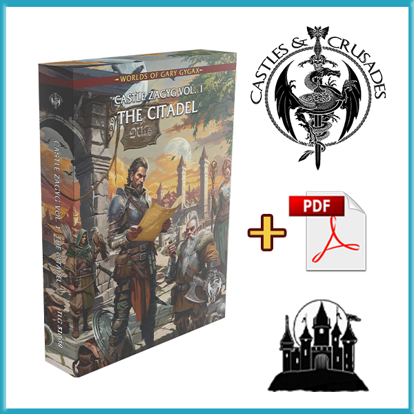 BYOB Castle Zagyg Vol. 1 The Citadel  Boxed Set  (Print & PDF)