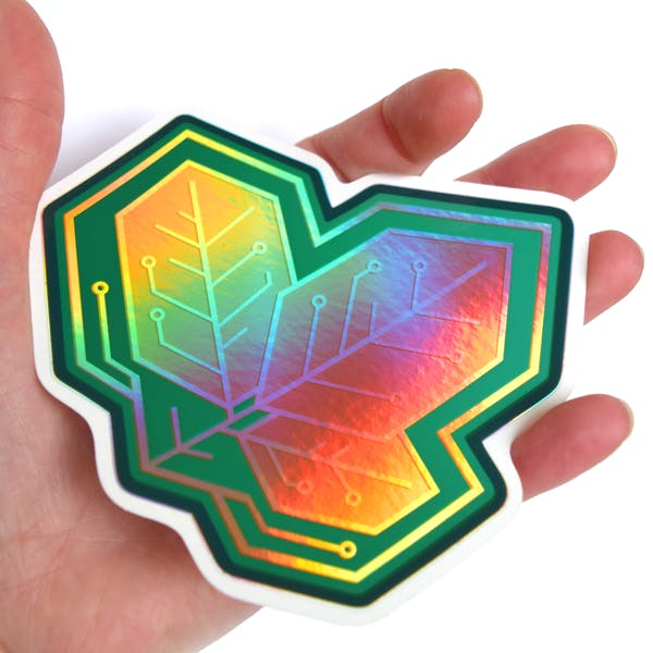 Selective Holographic Leaf Sticker