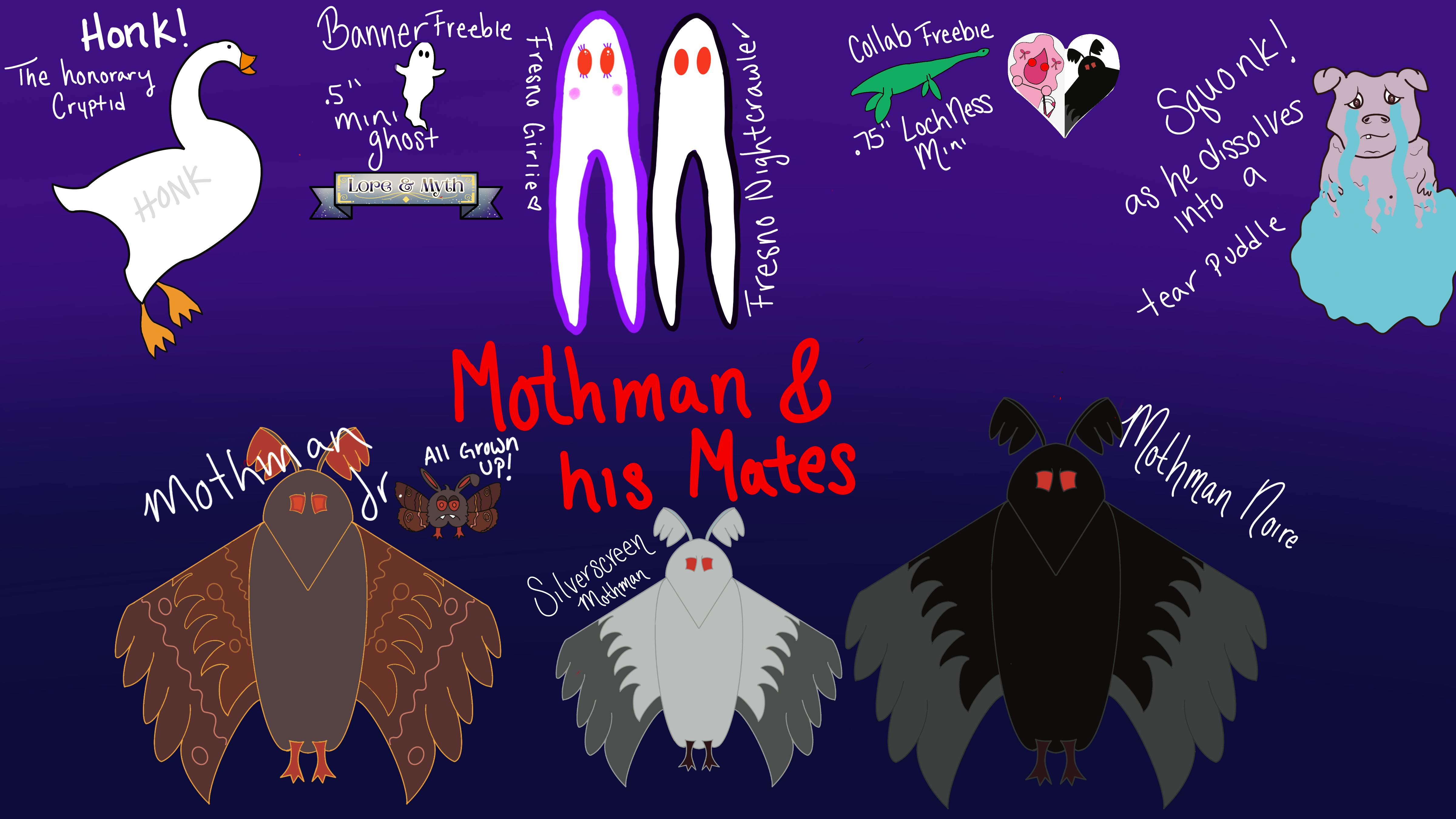 Mothman and Mates. And Enamel Pin Series Project Update: That’s all ...