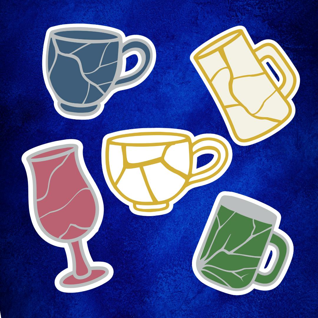 Full Set of "Cracked & Kind" Stickers