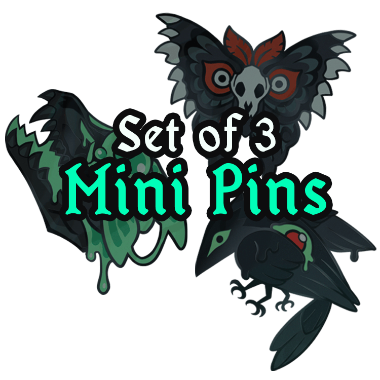 Set of 3 Mini Omen Pins