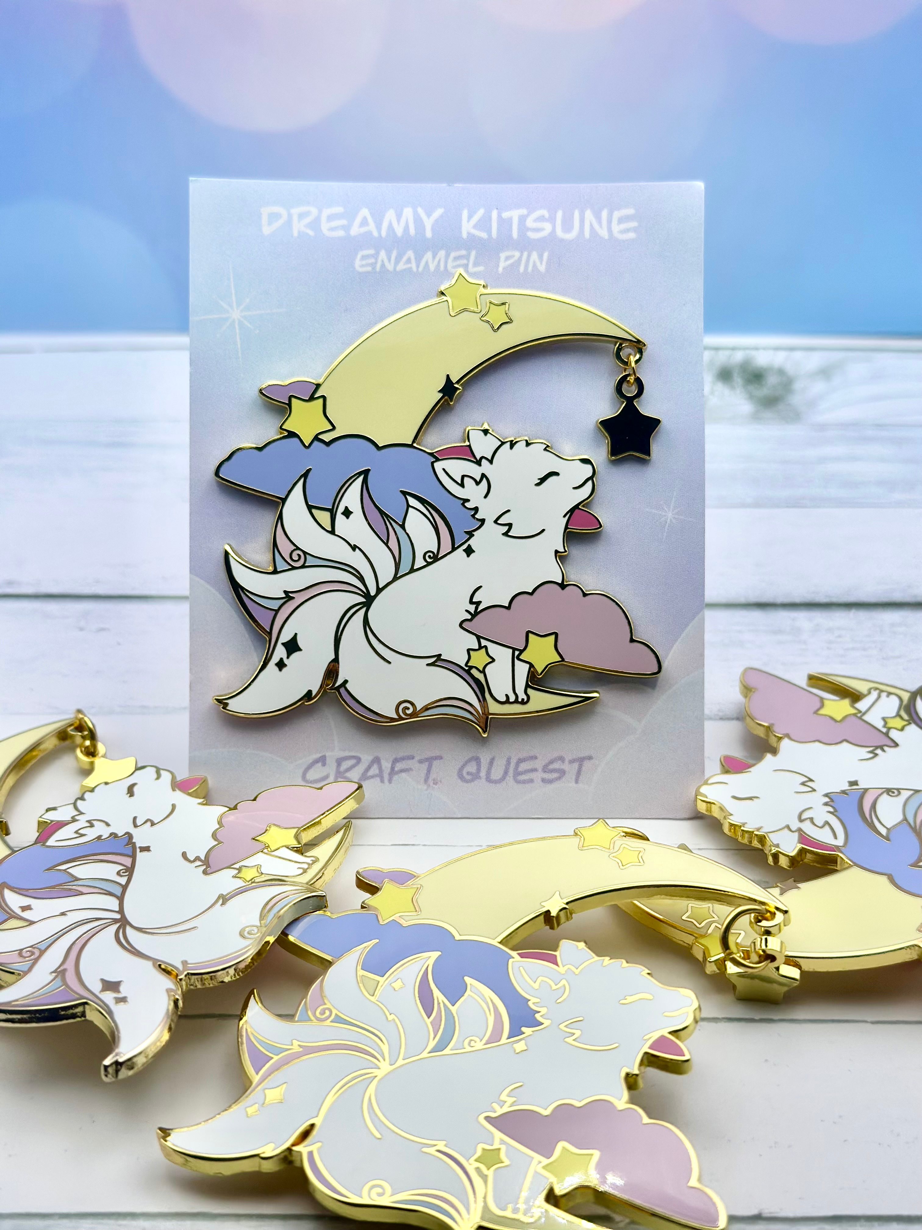 Dreamy Kitsune Pin