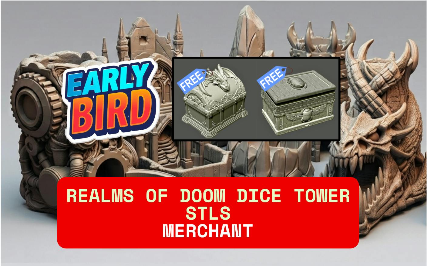 [Early Bird]Realms Of Doom Merchant Tier + 2 Free Dice Box