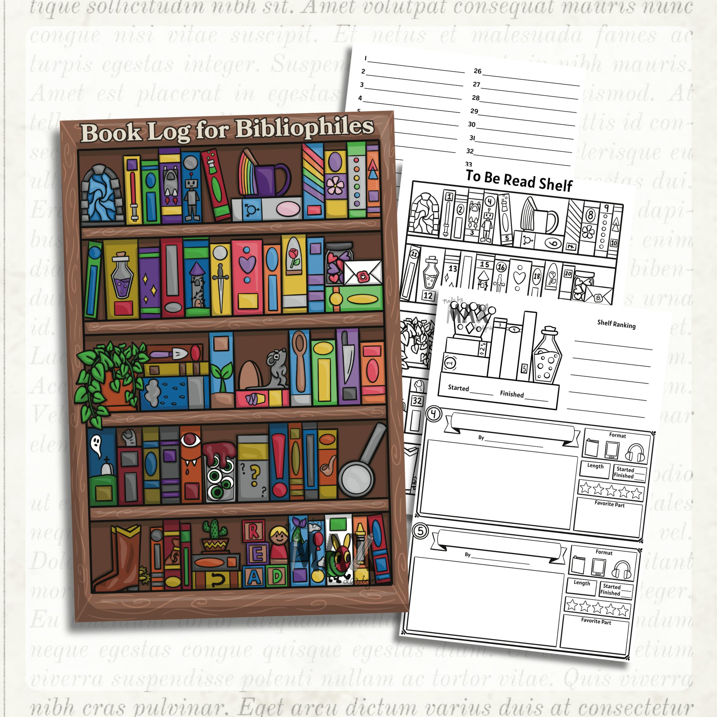 Book Log for Bibliophiles