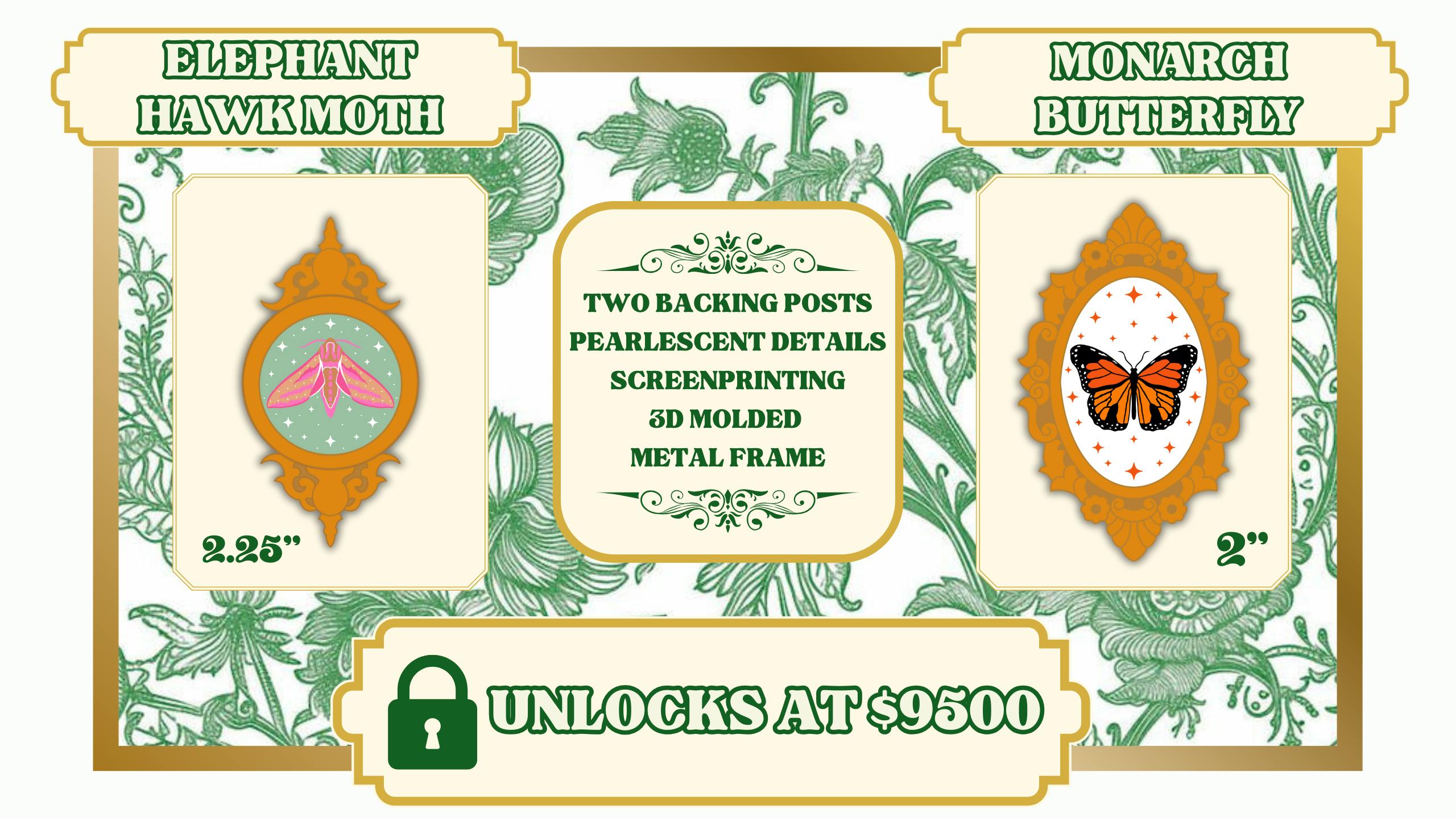 Monarch Butterfly and Elephant Hawk Moth Unlocked!