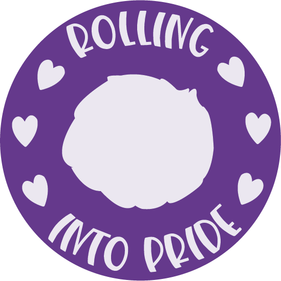Rolling Into Pride Enamel Pin