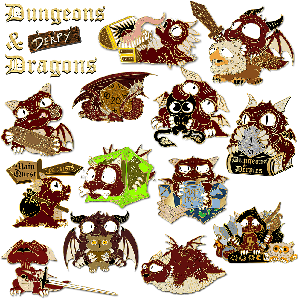 Dungeons & Derpies Pin
