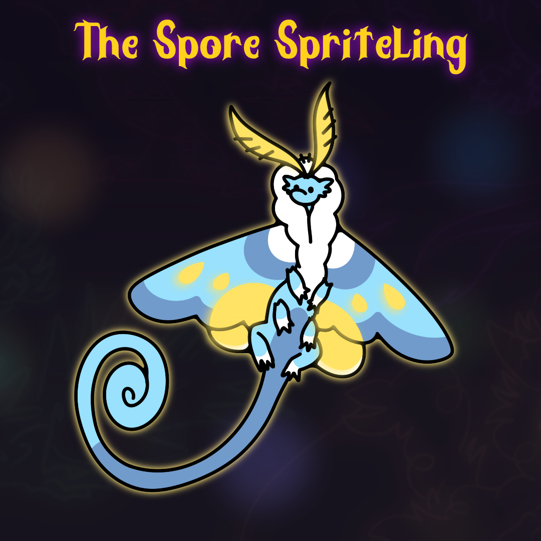 Spore Spriteling Glowy Enamel Pin