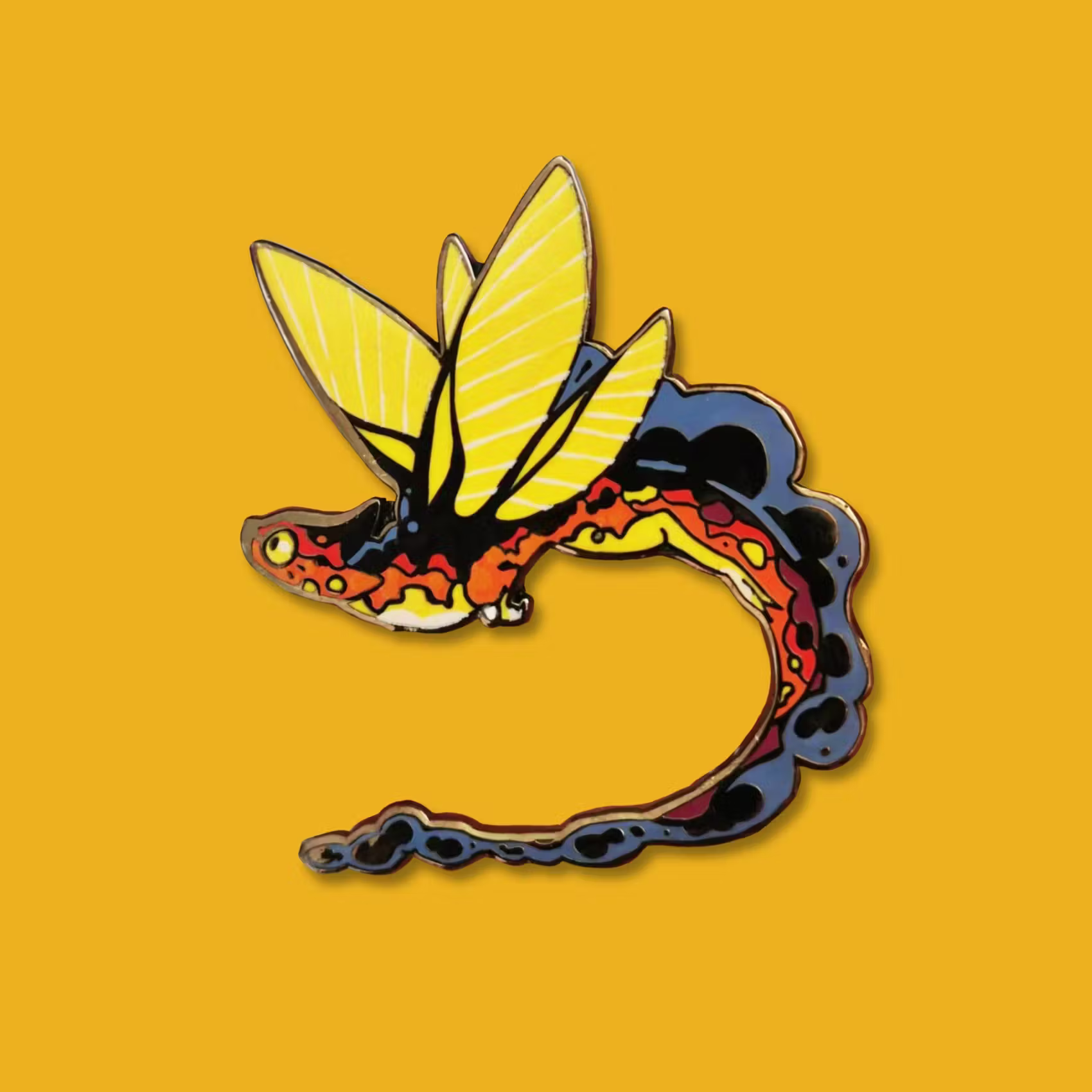 Plumed Skimmer Enamel Pin