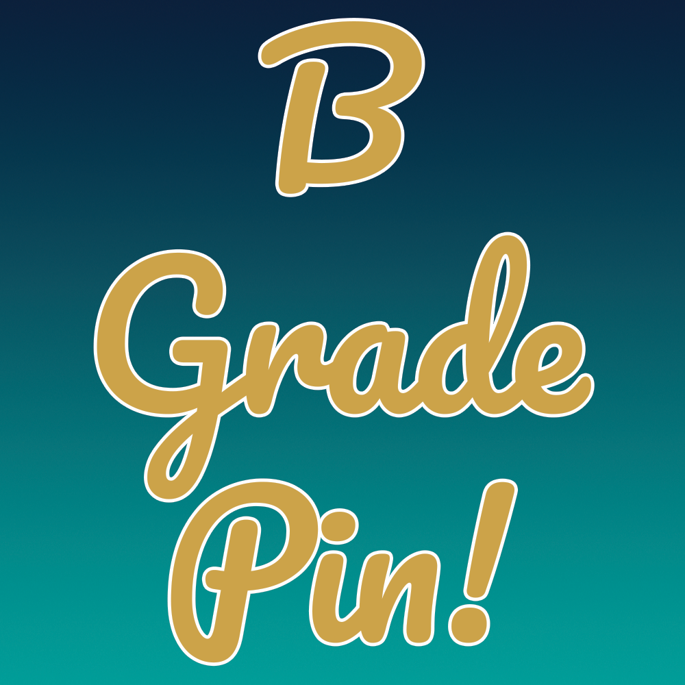 Mystery B Grade Pin