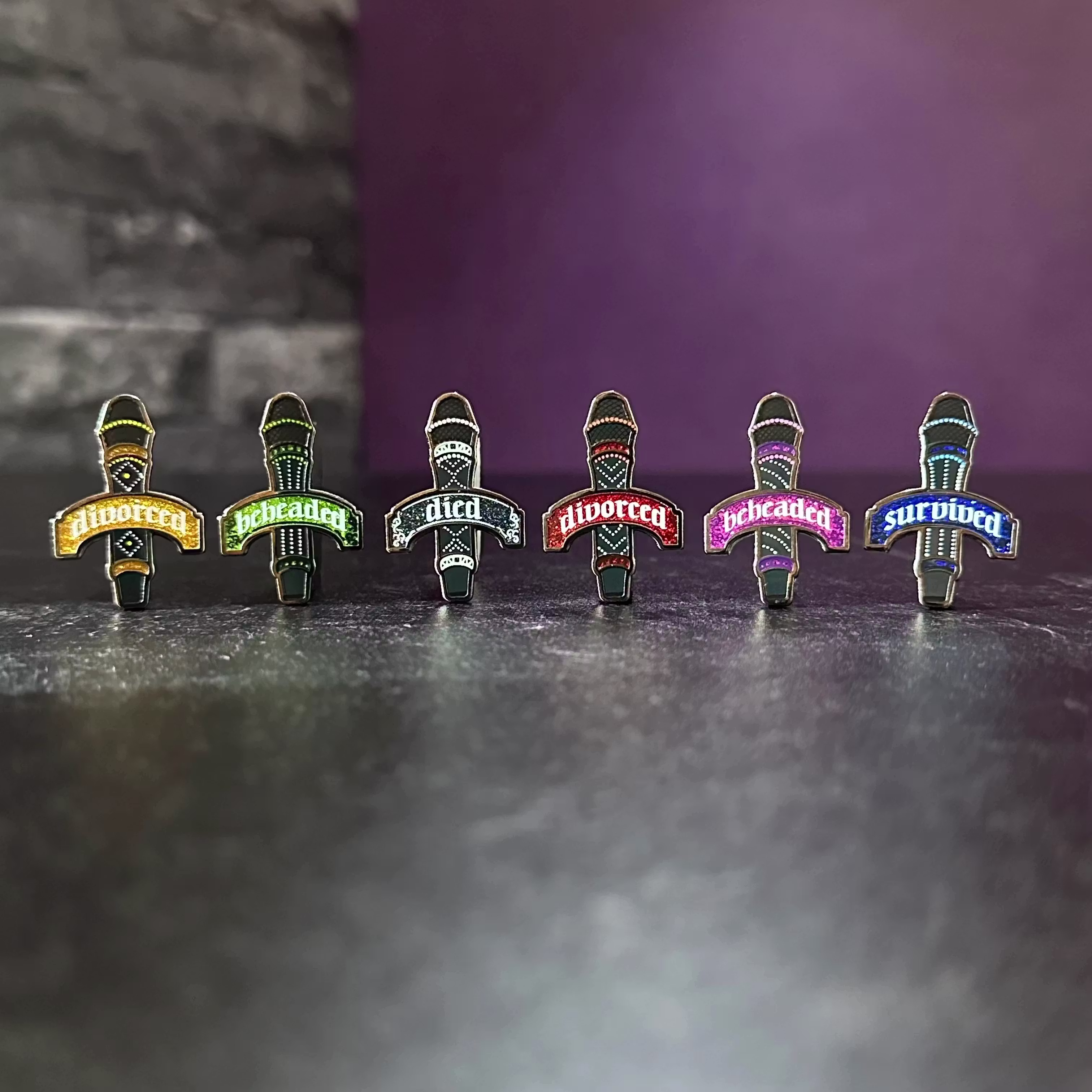 Six Wives Microphone Pin