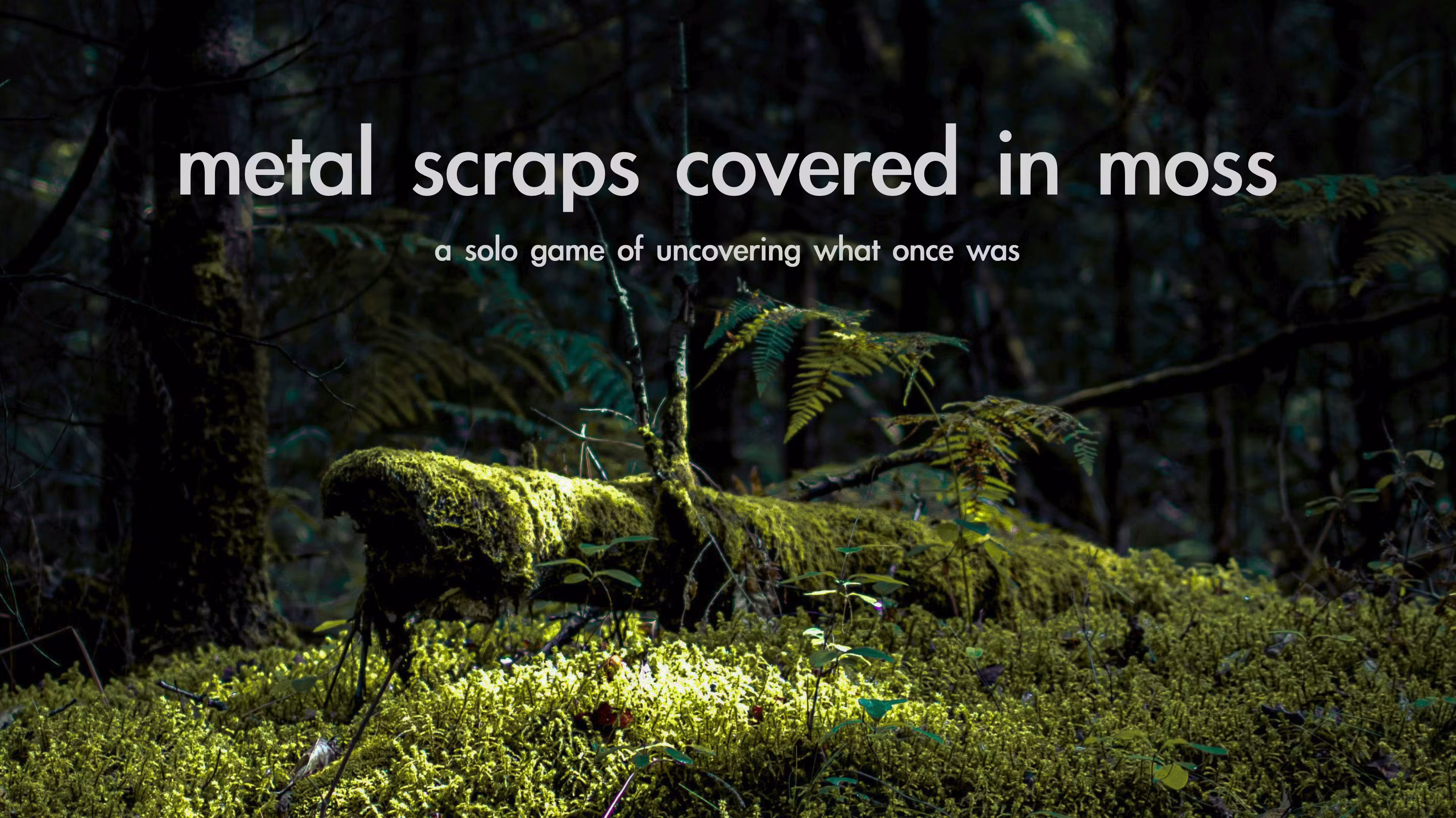 Metal Scraps Covered in Moss - a solo junk journaling TTRPG