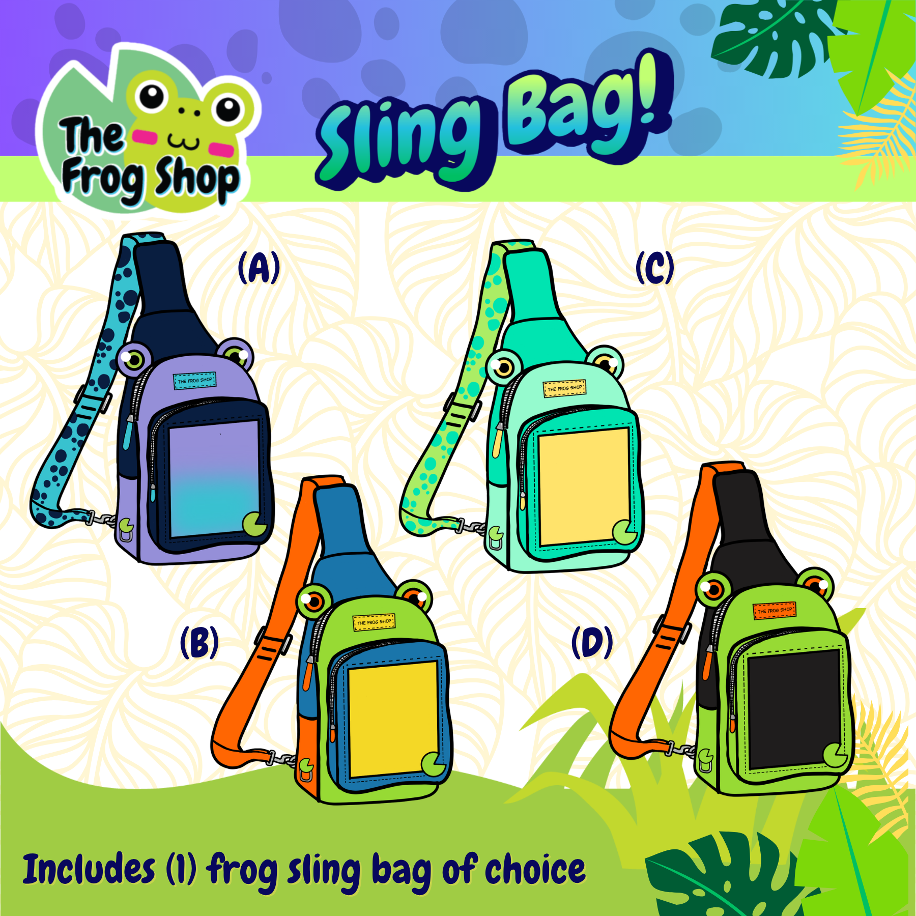 Frog Sling Bag