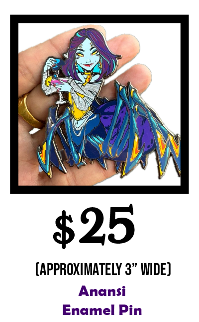 Anansi Enamel Pin
