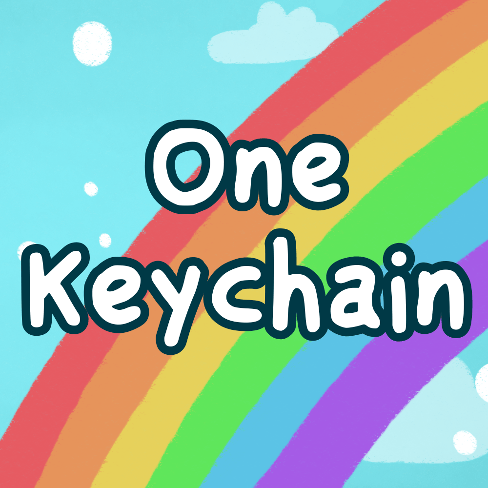 One 3" Keychain