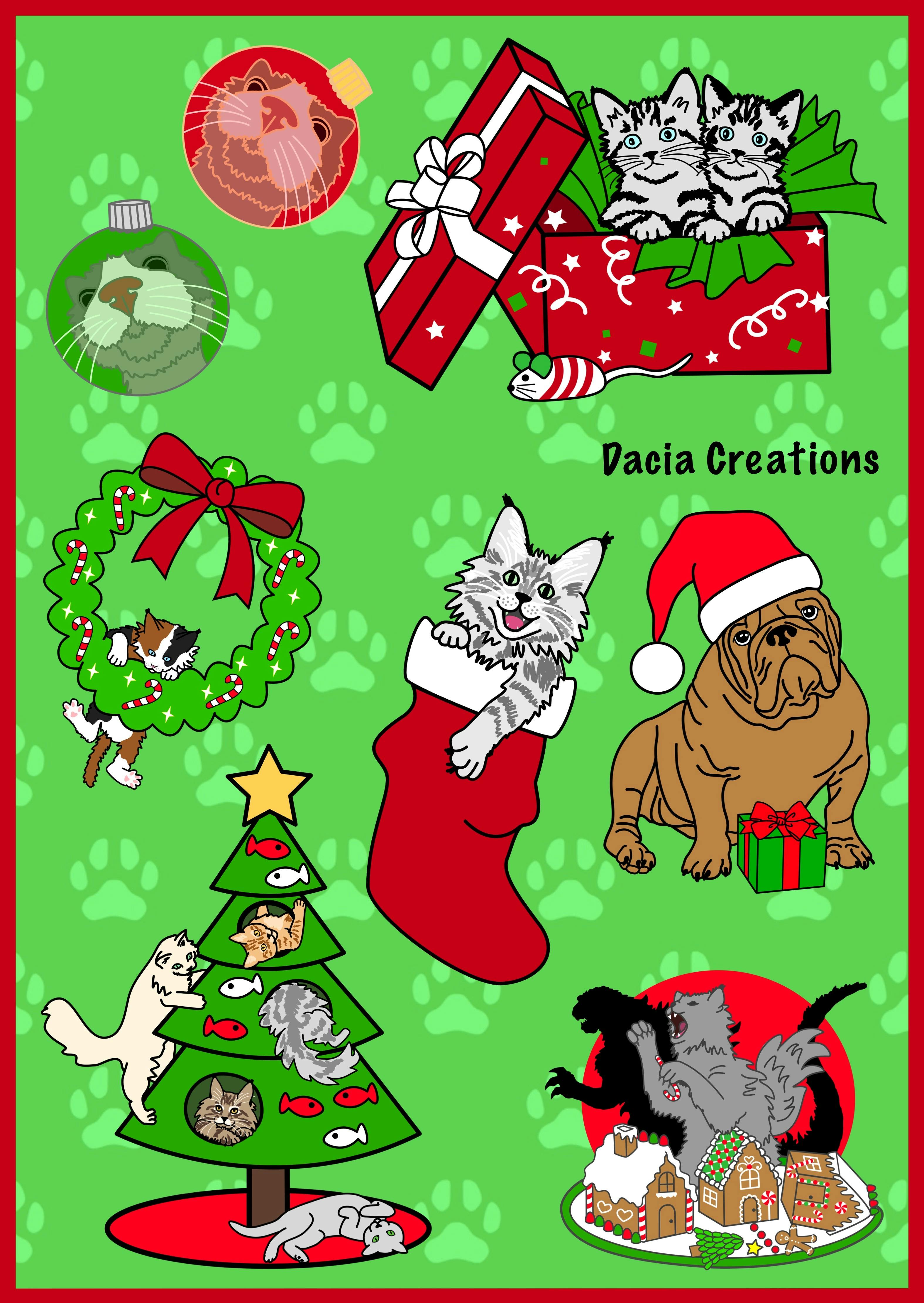 Christmas Sticker Sheet premium vinyl
