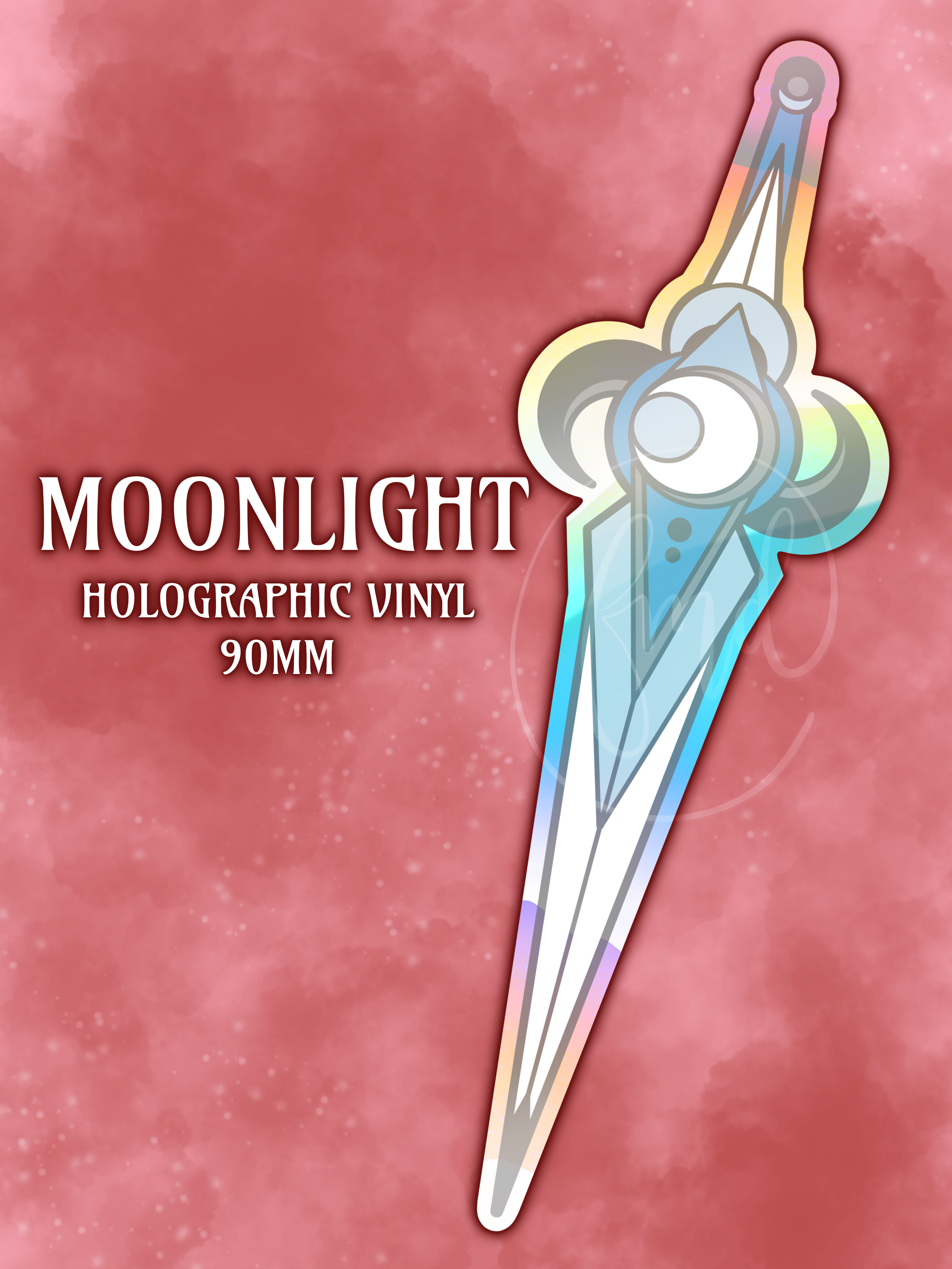Moonlight Holographic Sticker