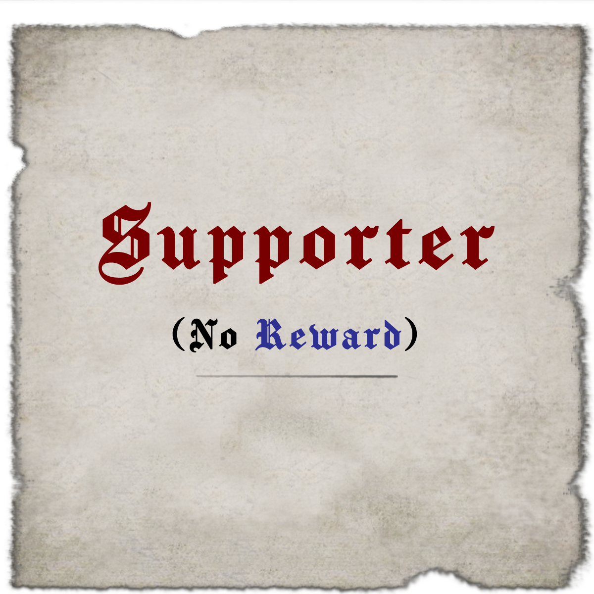 Supporter (No Reward)