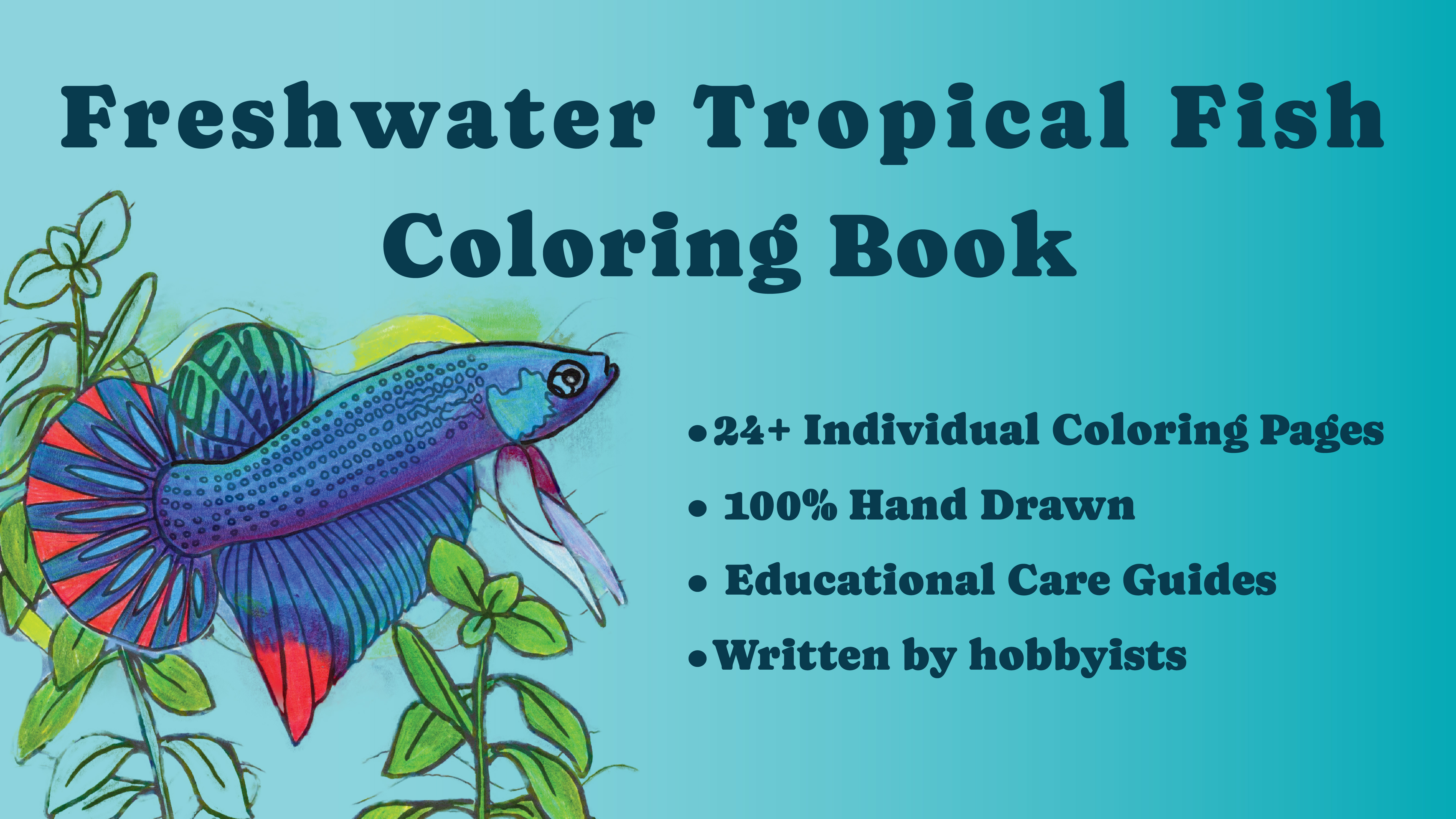 Freshwater Tropical Fish Coloring Book