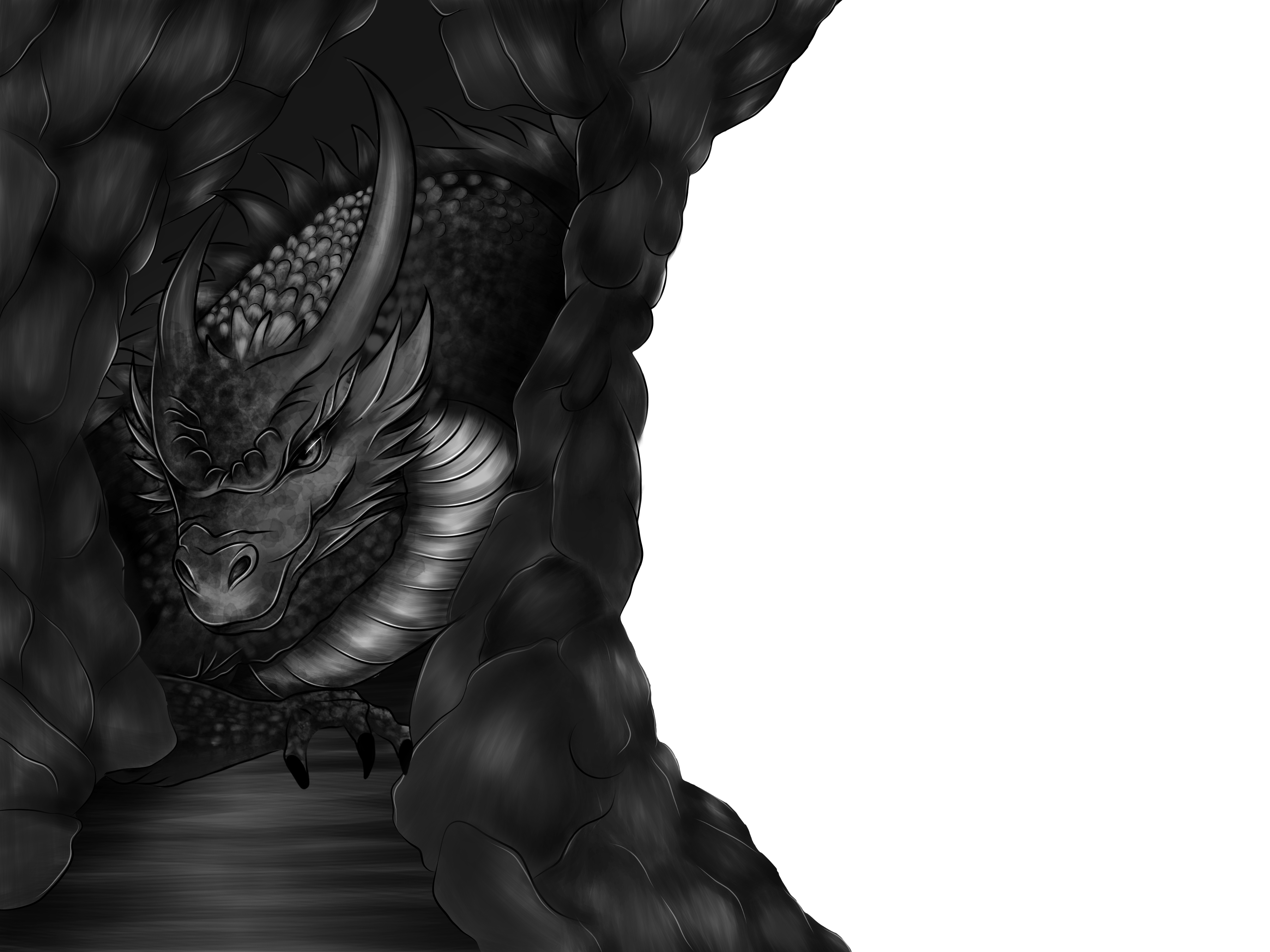 Dragon in Cave