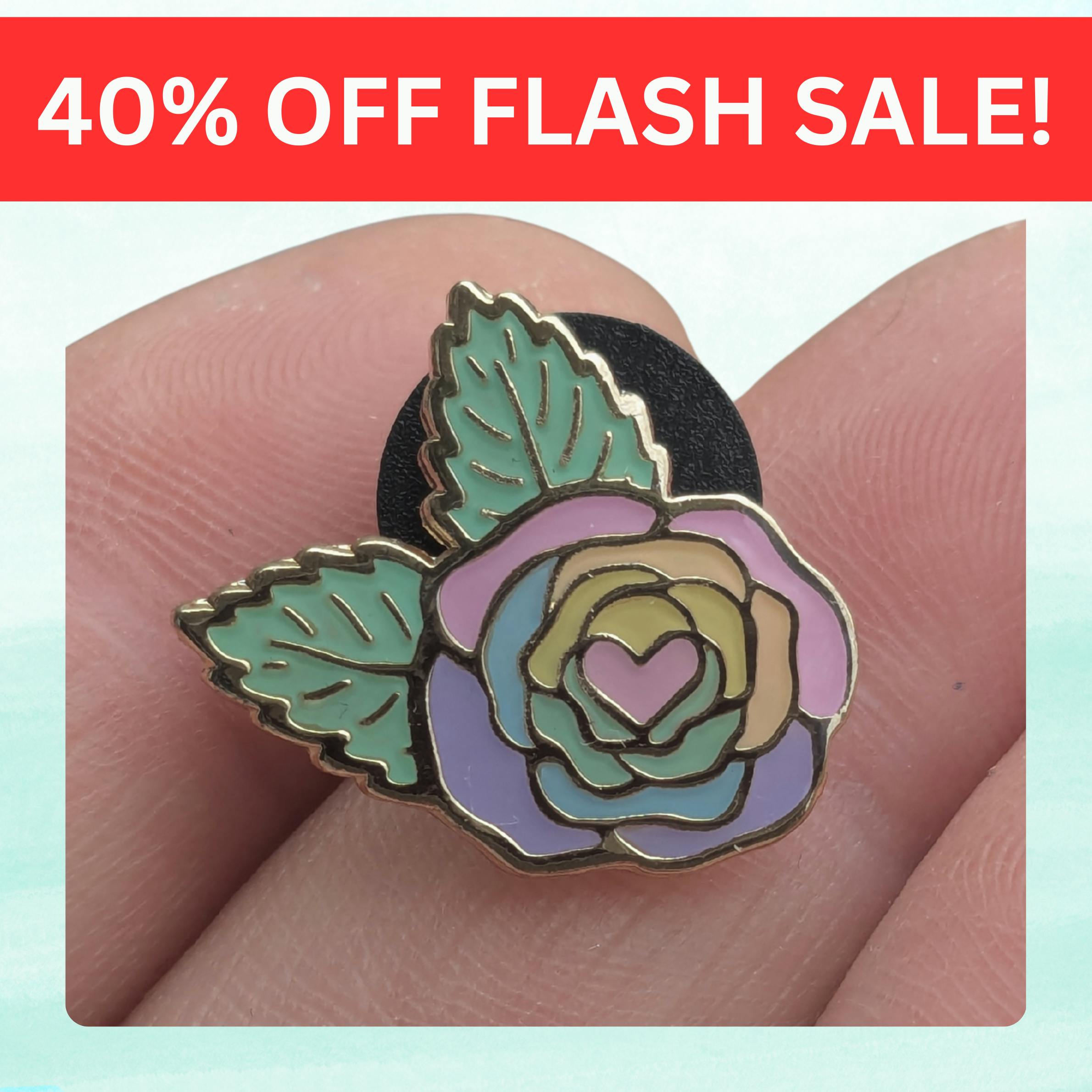 FLASH SALE: Pastel Rose Mini Pin