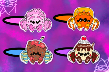 Jumping spider Hair Clip Pack