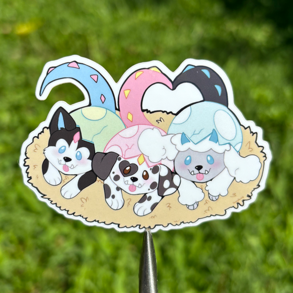 STICKER: Puppysaurs Series 2 (honeythief)